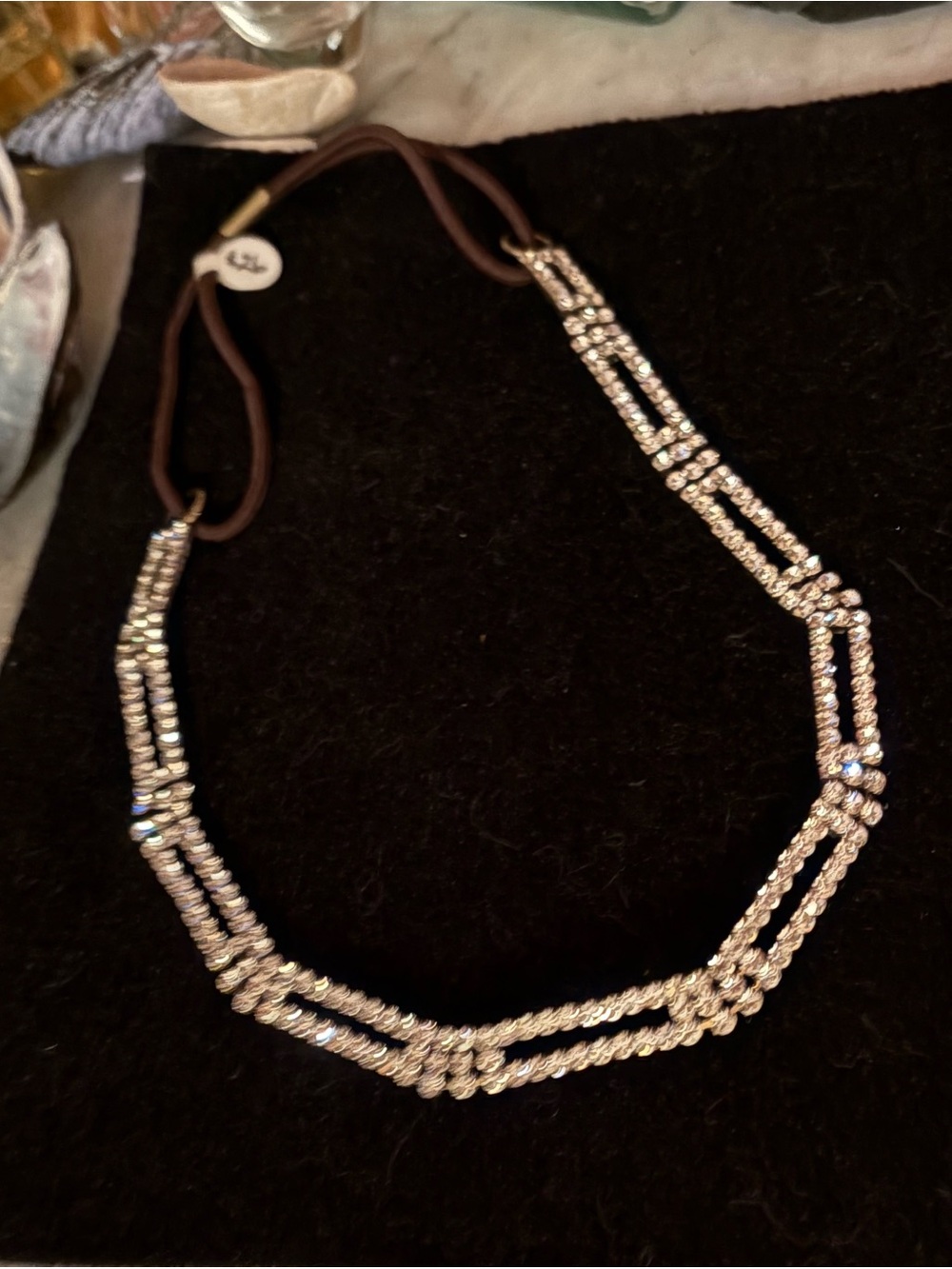 Elegant Rhinestone Elastic Headband